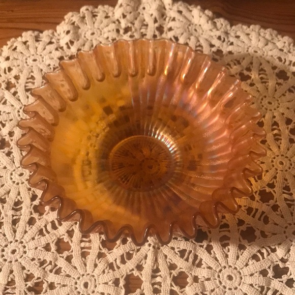 Accents Set Of 6 Beautiful Orange Depression Glass Bowls Poshmark